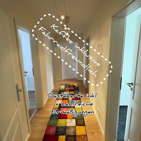 Schoene Neue 4 Zimmer Wohnung Mit Sued-Balkon Bis 8 Personen Naumburg (Saale) Exterior foto